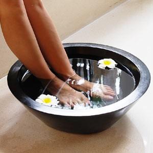 スパボウル 木製 SPA マッサージ エステ 足湯 フットバス 約50cm 木桶 バリ リゾート アジア雑貨 8572 | ブランド登録なし | 03