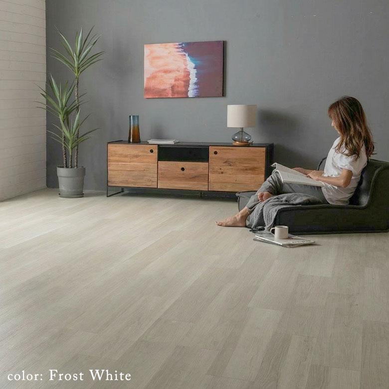 フロアタイル 木目 Mocua 2畳 4畳 6畳 ボンド 賃貸 防水 傷防止 土足 フローリング 床材 子供 ペット リビング 洗面所 脱衣所 キッチン 西海岸 86000 | ELEMENTS（インテリア） | 09