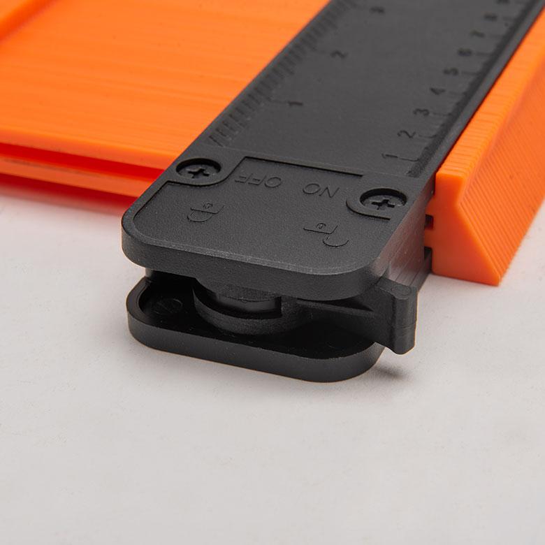 型取りゲージ コンターゲージ ロック付き 250mm ストッパー フロアタイル パイプ用 柱用 定規 曲線　型とり プロファイルゲージ 西海岸 87001-10in | ELEMENTS（インテリア） | 10