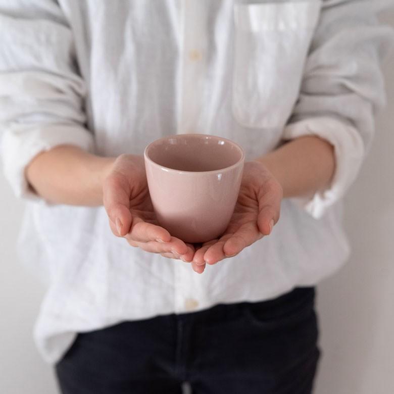 カップ 鉢 深皿 陶器 食器 白 ピンク グリーン パープル モダン シンプル おしゃれ 和食器 渋い 90014｜elements｜06