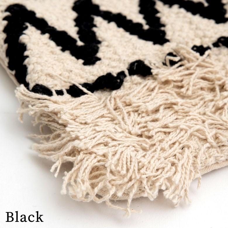 ポーチ クラッチバッグ ストラップ付き フリンジ コットン ホワイト ブラック BOHO ボーホースタイル おしゃれ 90026 | ブランド登録なし | 13