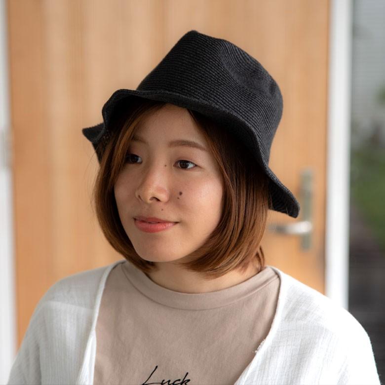 帽子 黒 折りたたみ メンズ レディース 撥水加工 ブレードハット マウンテンハット アウトドア 旅行 麦わら帽 日よけ 春夏 無地 おしゃれ 90045 | ブランド登録なし | 12