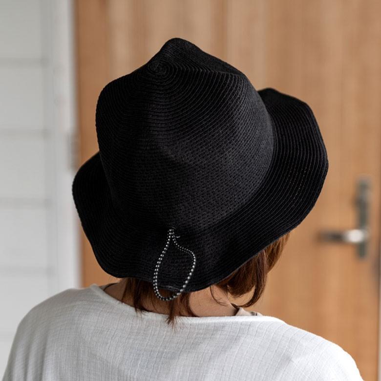 帽子 黒 折りたたみ メンズ レディース 撥水加工 ブレードハット マウンテンハット アウトドア 旅行 麦わら帽 日よけ 春夏 無地 おしゃれ 90045 | ブランド登録なし | 13