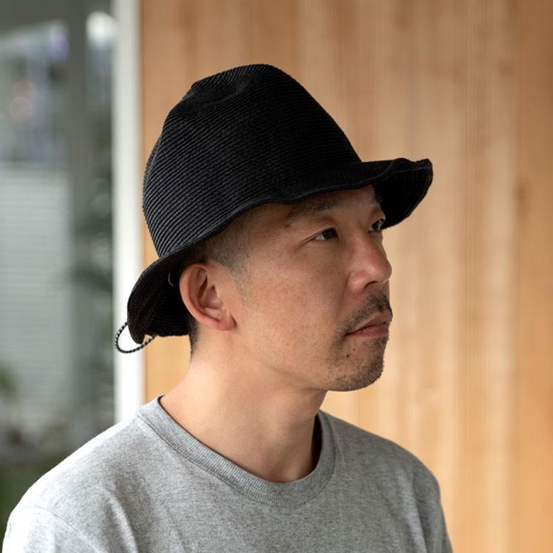 帽子 黒 折りたたみ メンズ レディース 撥水加工 ブレードハット マウンテンハット アウトドア 旅行 麦わら帽 日よけ 春夏 無地 おしゃれ 90045 | ブランド登録なし | 04