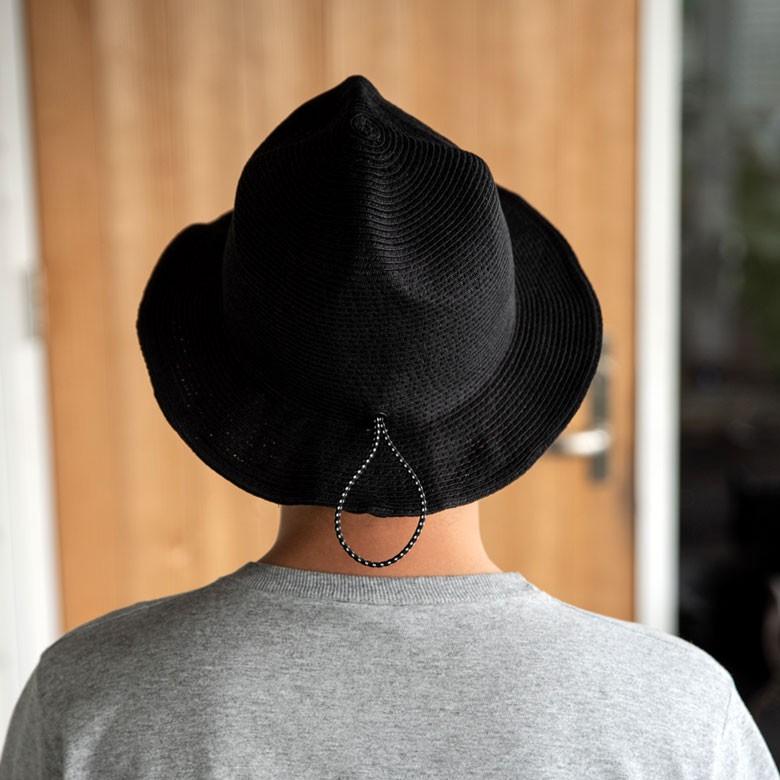 帽子 黒 折りたたみ メンズ レディース 撥水加工 ブレードハット マウンテンハット アウトドア 旅行 麦わら帽 日よけ 春夏 無地 おしゃれ 90045 | ブランド登録なし | 05