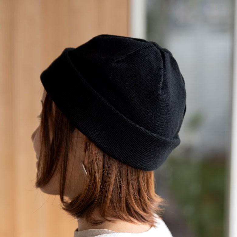 ニット帽 サマーニット帽 メンズ レディース  黒 薄手 男女兼用 クール 春夏 手洗い可 綿素材 無地 おしゃれ 90047 | ブランド登録なし | 13