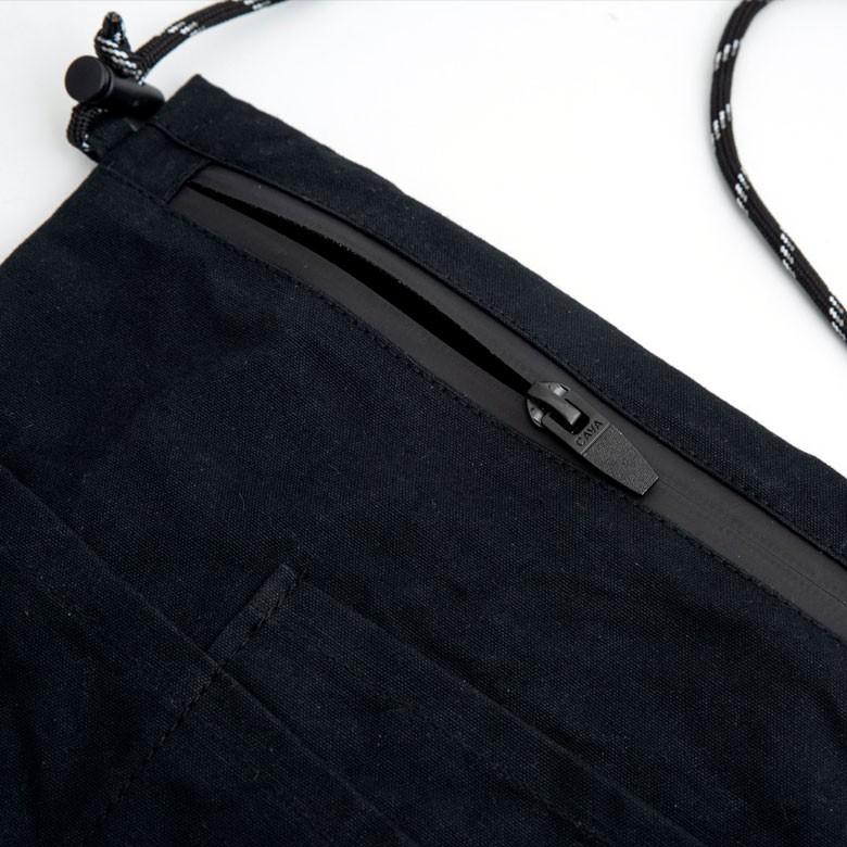 サコッシュ ショルダー ウエストポーチ メンズ レディース バッグ 斜めがけ 肩掛け 撥水加工 軽量 薄型  黒 ヴィンテージ シンプル 90048 | ブランド登録なし | 10