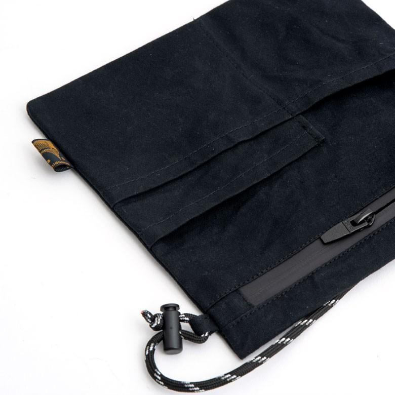 サコッシュ ショルダー ウエストポーチ メンズ レディース バッグ 斜めがけ 肩掛け 撥水加工 軽量 薄型  黒 ヴィンテージ シンプル 90048 | ブランド登録なし | 17