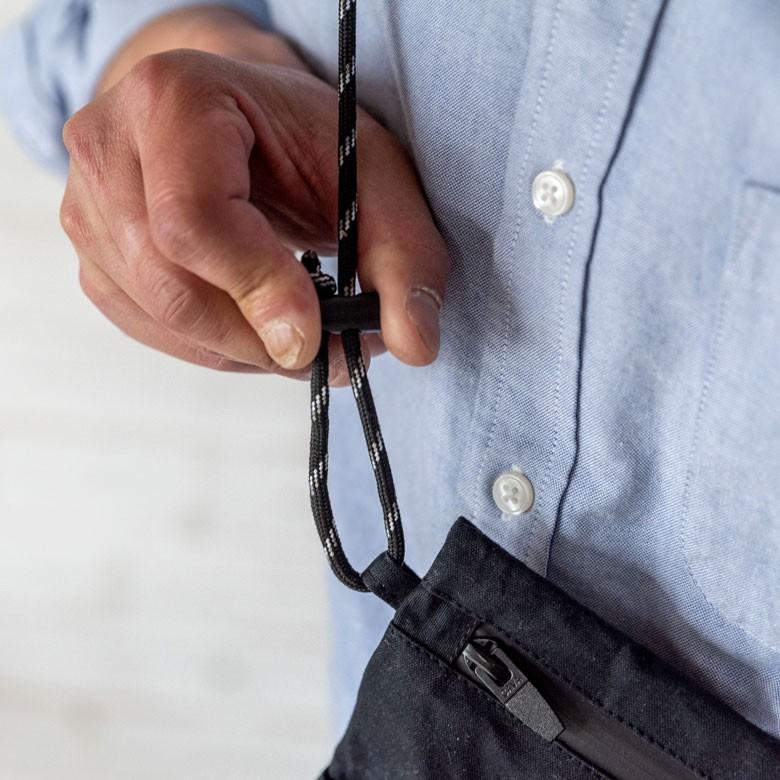 サコッシュ ショルダー ウエストポーチ メンズ レディース バッグ 斜めがけ 肩掛け 撥水加工 軽量 薄型  黒 ヴィンテージ シンプル 90048 | ブランド登録なし | 07