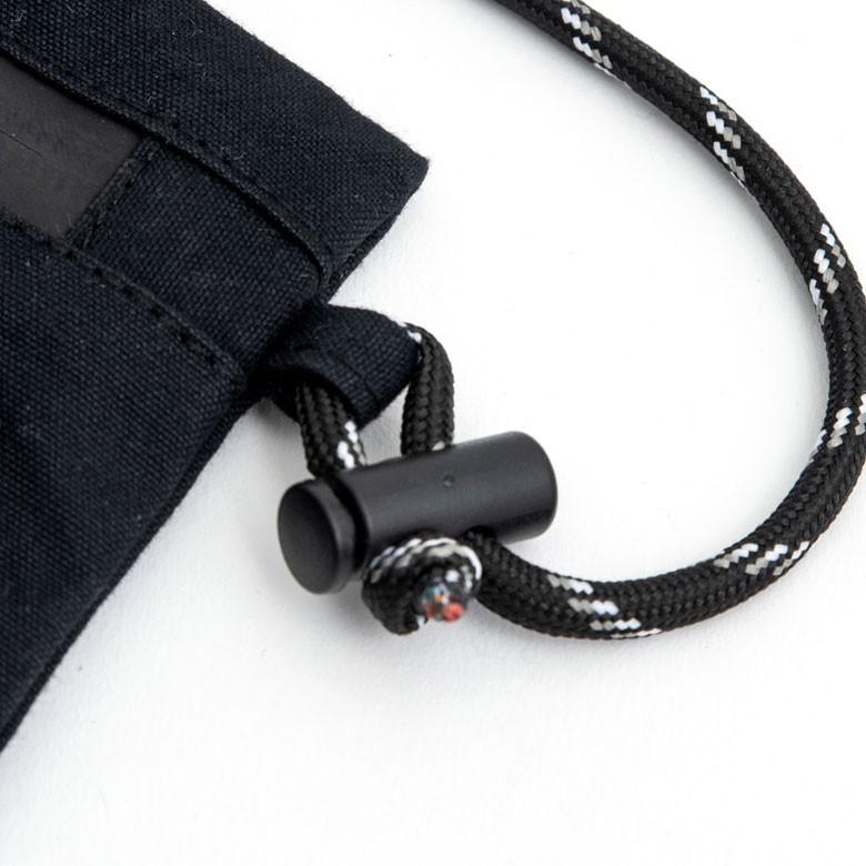 サコッシュ ショルダー ウエストポーチ メンズ レディース バッグ 斜めがけ 肩掛け 撥水加工 軽量 薄型  黒 ヴィンテージ シンプル 90048 | ブランド登録なし | 08