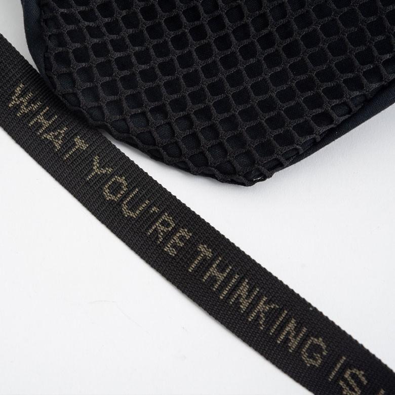 サコッシュ ショルダーバッグ ウエストポーチ ボディバッグ メンズ レディース 黒 旅行 軽量 メッシュ 長さ調節 ダブルファスナー シンプル 90049 | ブランド登録なし | 12