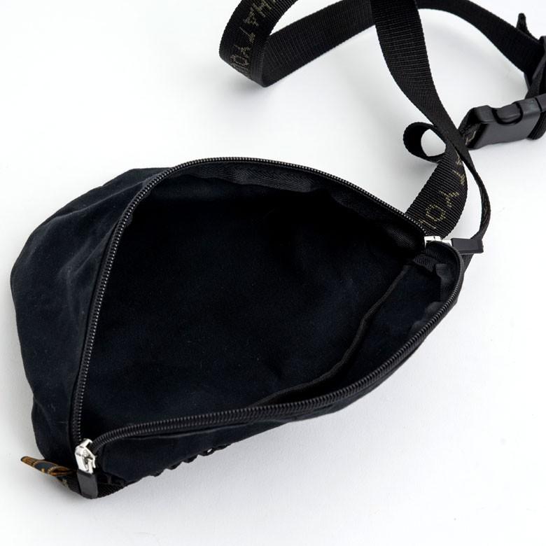 サコッシュ ショルダーバッグ ウエストポーチ ボディバッグ メンズ レディース 黒 旅行 軽量 メッシュ 長さ調節 ダブルファスナー シンプル 90049 | ブランド登録なし | 05