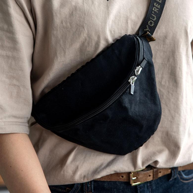 【#FR2】メッシュボディバッグ ウエストバック ブラック キーホルダー付き ジェイダ GYDA ミニポーチ付き2WAY BOX BAG （ブラック