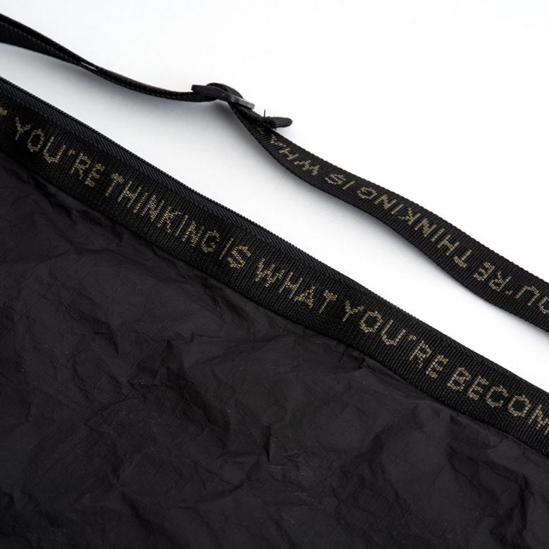 サコッシュ ショルダー バッグインバッグ メンズ レディース Lサイズ バッグ 調節可 折り畳み 斜めがけ 軽量 薄型 黒 シンプル 90050 | ブランド登録なし | 17