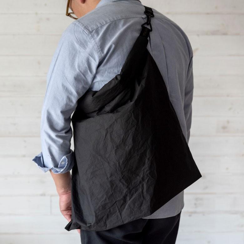 サコッシュ ショルダー バッグインバッグ メンズ レディース Lサイズ バッグ 調節可 折り畳み 斜めがけ 軽量 薄型 黒 シンプル 90050 | ブランド登録なし | 04