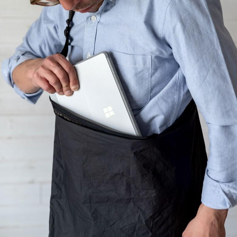 サコッシュ ショルダー バッグインバッグ メンズ レディース Lサイズ バッグ 調節可 折り畳み 斜めがけ 軽量 薄型 黒 シンプル 90050 | ブランド登録なし | 07