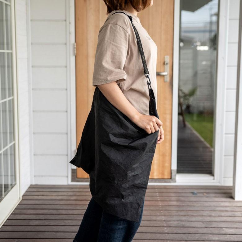 サコッシュ ショルダー バッグインバッグ メンズ レディース Lサイズ バッグ 調節可 折り畳み 斜めがけ 軽量 薄型 黒 シンプル 90050 | ブランド登録なし | 09