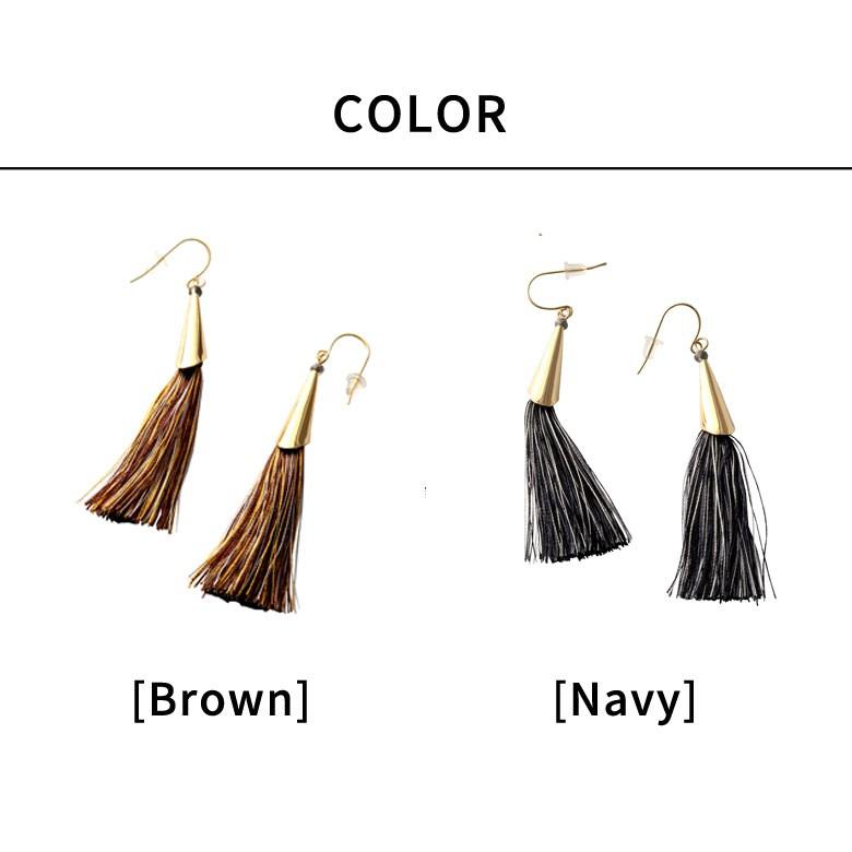 ピアス 揺れる 大ぶり フリンジピアス 可愛い 大人 フリンジ