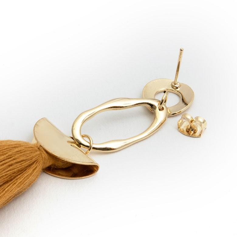 ピアス 揺れる 大ぶり フリンジピアス 可愛い フリンジ タッセル アクセサリー 大人 上品 キャッチ付 アジアン雑貨 90054 | ブランド登録なし | 15