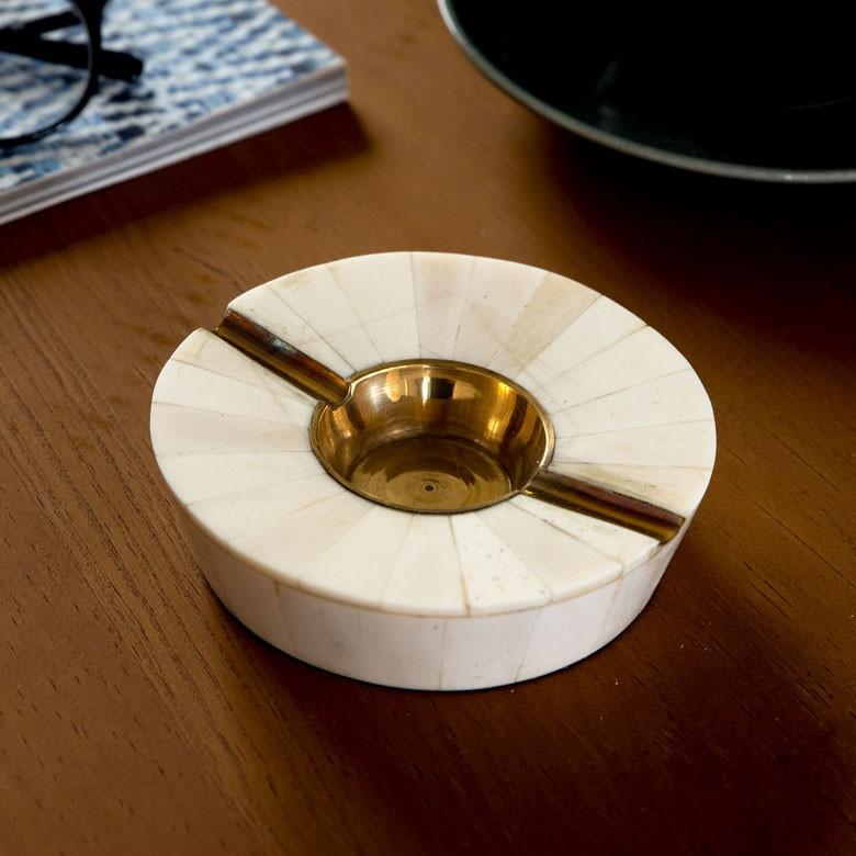 灰皿 おしゃれ 卓上 デザイン アンティーク レトロ  プレゼント ボーン 真鍮 アッシュトレイ インテリア 小物入れ  タバコ 3タイプ 90060 | ブランド登録なし | 13