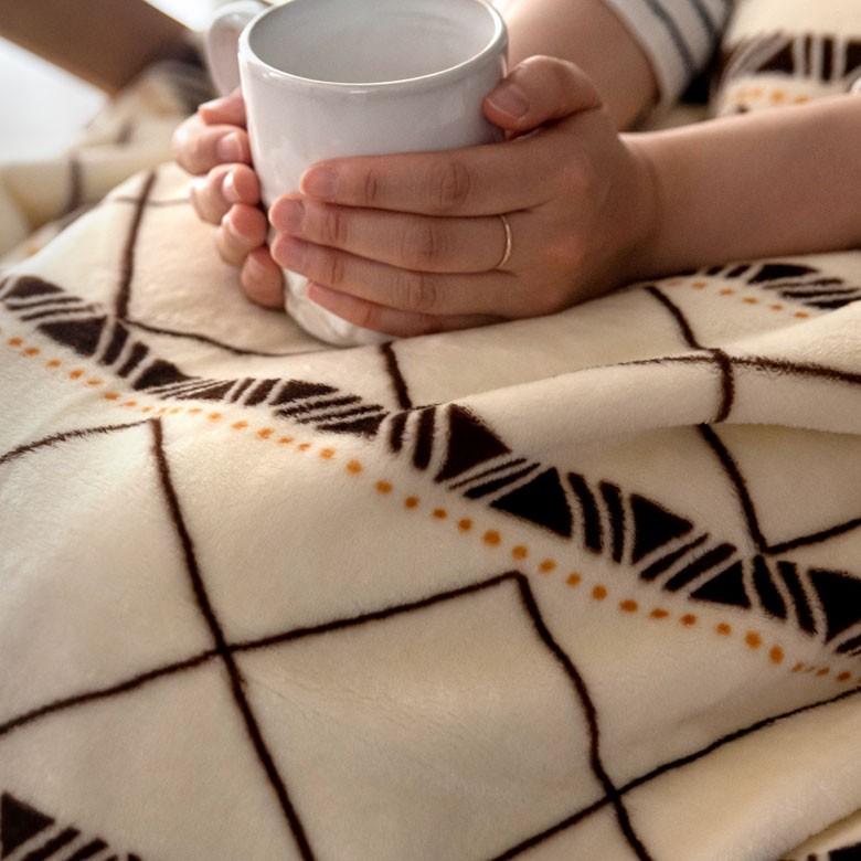 ブランケット ひざ掛け 150×100cm フリース フランネル仕上げ 防寒 おしゃれ シンプル モダン 冬 ひざかけ 膝掛け 膝かけ 肩掛け 毛布 暖かい かわいい 90084 | ブランド登録なし | 10