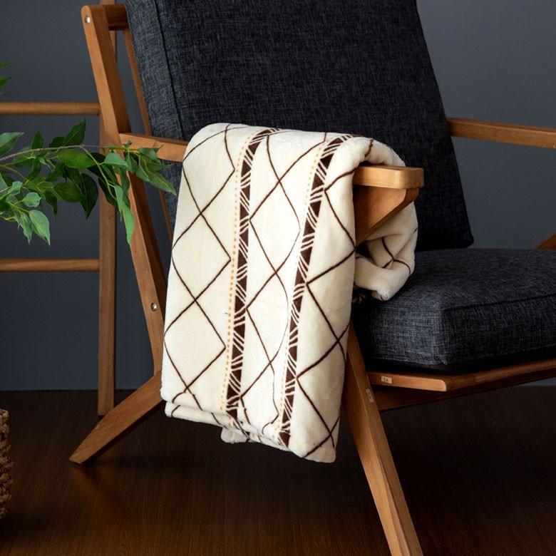 ブランケット ひざ掛け 150×100cm フリース フランネル仕上げ 防寒 おしゃれ シンプル モダン 冬 ひざかけ 膝掛け 膝かけ 肩掛け 毛布 暖かい かわいい 90084 | ブランド登録なし | 13