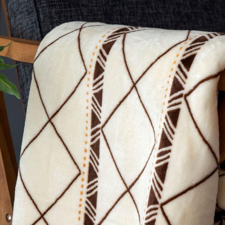 ブランケット ひざ掛け 150×100cm フリース フランネル仕上げ 防寒 おしゃれ シンプル モダン 冬 ひざかけ 膝掛け 膝かけ 肩掛け 毛布 暖かい かわいい 90084 | ブランド登録なし | 02