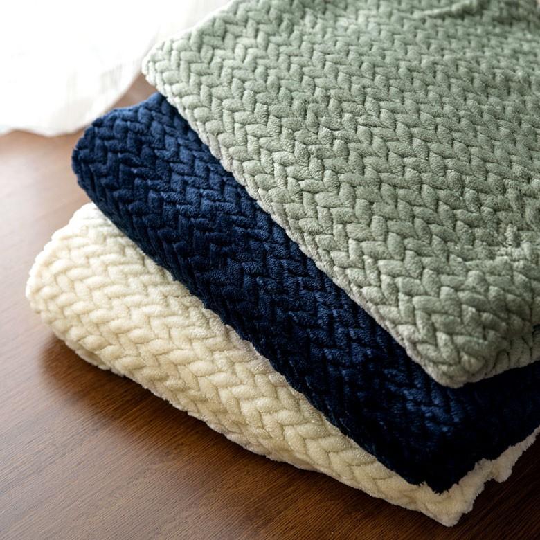 ブランケット ひざ掛け 150×100cm フリース フランネル仕上げ 肩掛 防寒 おしゃれ シンプル モダン 冬 ひざかけ 膝掛け 毛布 暖かい かわいい 90085 | ブランド登録なし | 02