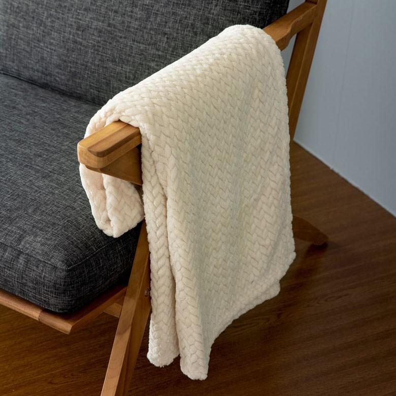ブランケット ひざ掛け 150×100cm フリース フランネル仕上げ 肩掛 防寒 おしゃれ シンプル モダン 冬 ひざかけ 膝掛け 毛布 暖かい かわいい 90085 | ブランド登録なし | 03