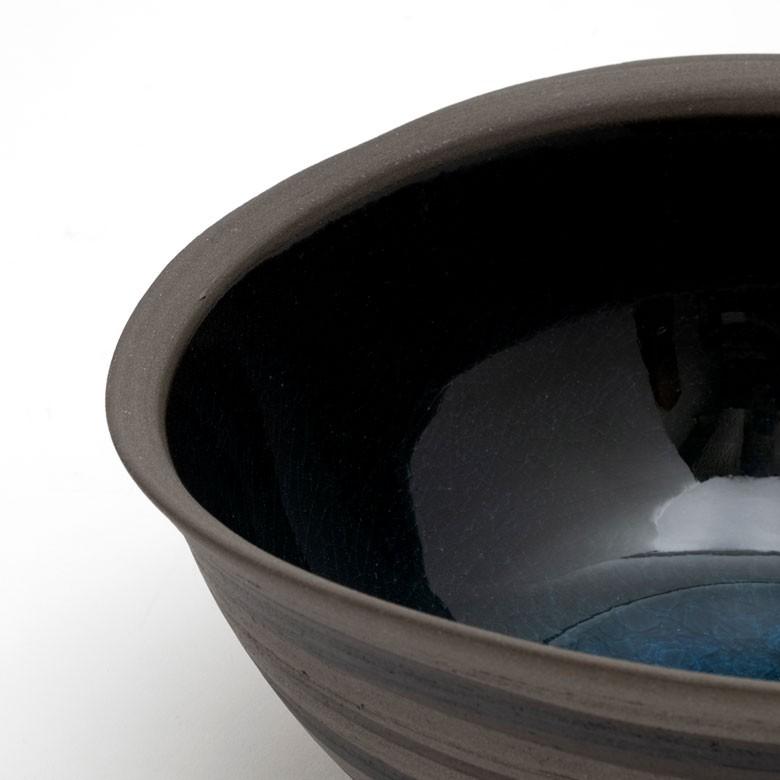 ボウル 信楽焼 幅24cm おしゃれ キッチン用品 焼物 和 鉢 ボーダー 大皿 ワインクーラー 丸十製陶 キッチン小物 パスタ サラダ 日本製 90091 | ブランド登録なし | 05