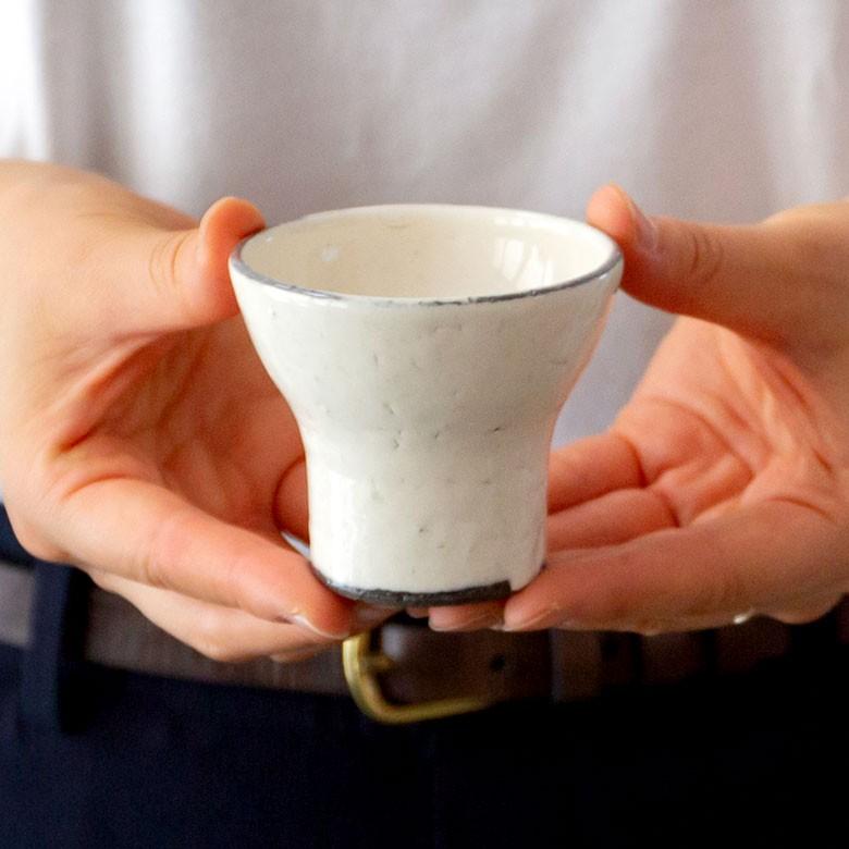 ミニカップ 信楽焼 酒器 おしゃれ キッチン用品 焼物 和 おちょこ お猪口 ぐい呑み カップ シンプル 食器 陶器  丸十製陶 キッチン小物 日本製 90096 | ブランド登録なし | 03