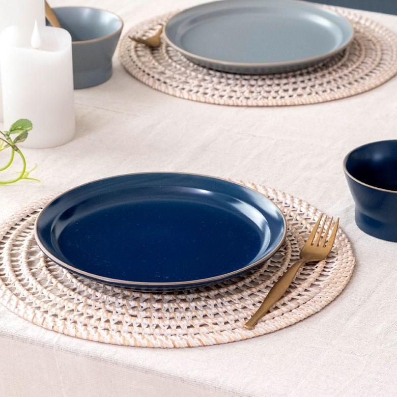 プレ−ト 皿 平皿 丸皿 食器 直径22cm 8寸皿 ラウンドプレート