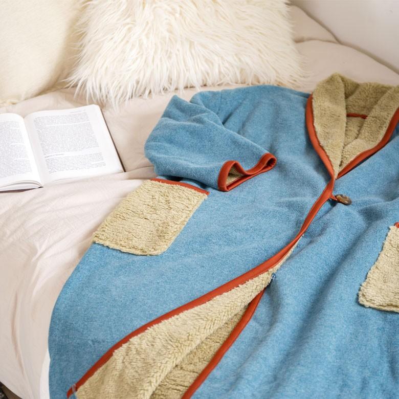 コーディガン 着る毛布 ブランケット ZELT HOME WEAR ボア フリーサイズ ルームウエア 部屋着 メンズ レディース ロング ガウン あたたかい 90169 | ブランド登録なし | 04