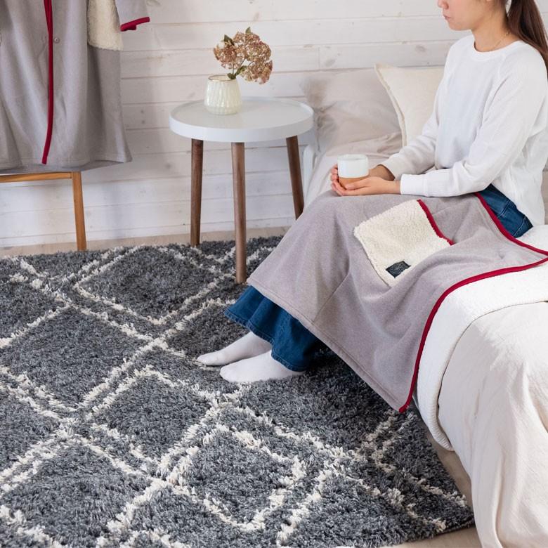ブランケット ひざ掛け 巻きスカート丈 65cm ZELT HOME WEAR ボア フリーサイズ ルームウエア 部屋着 メンズ レディース ロング ガウン あたたかい 90170 | ブランド登録なし | 01