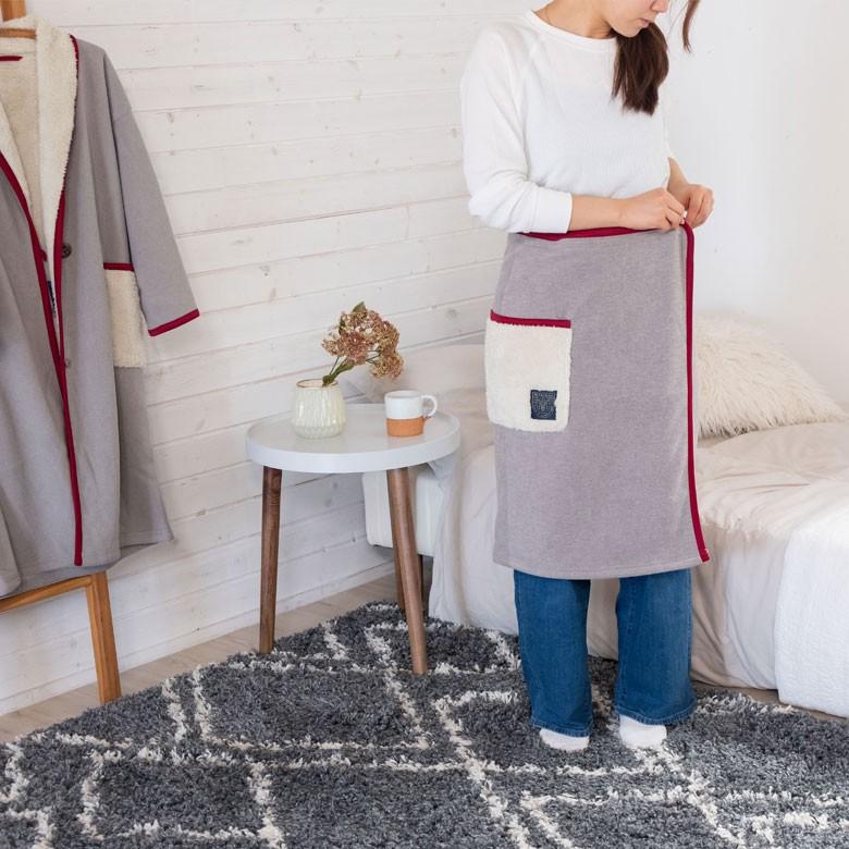 ブランケット ひざ掛け 巻きスカート丈 65cm ZELT HOME WEAR ボア フリーサイズ ルームウエア 部屋着 メンズ レディース ロング ガウン あたたかい 90170 | ブランド登録なし | 08