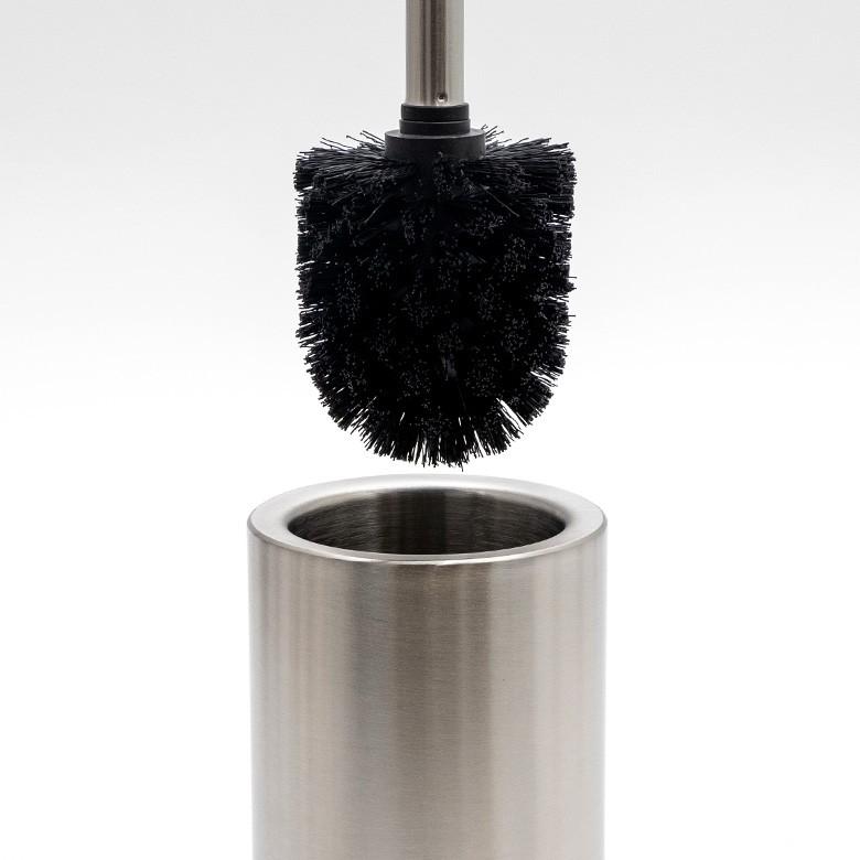 ステンレススチール トイレブラシセット トイレブラシ 丸型 シルバー ステンレス トイレポット コーナーポット トイレ用品 トイレ清掃用品 掃除グッズ 90177 | ブランド登録なし | 04