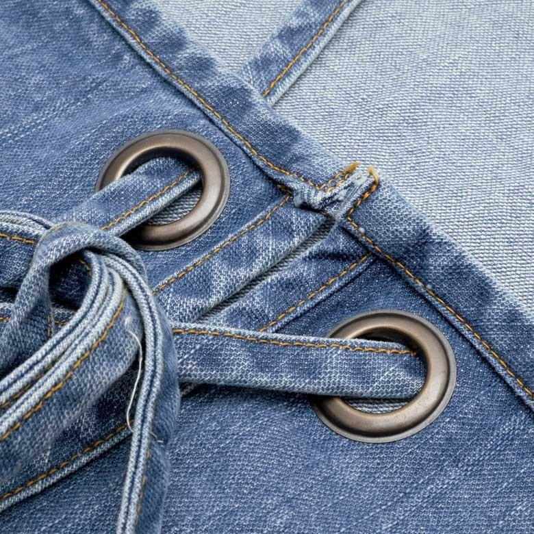 エプロン ショートタイプ デニム生地 カフェ おしゃれ ユニセックス キッチン ガーデニング 90179 | ブランド登録なし | 13