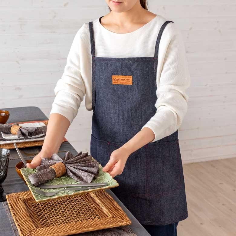 エプロン ショートタイプ デニム生地 カフェ おしゃれ ユニセックス キッチン ガーデニング 90179 | ブランド登録なし | 10