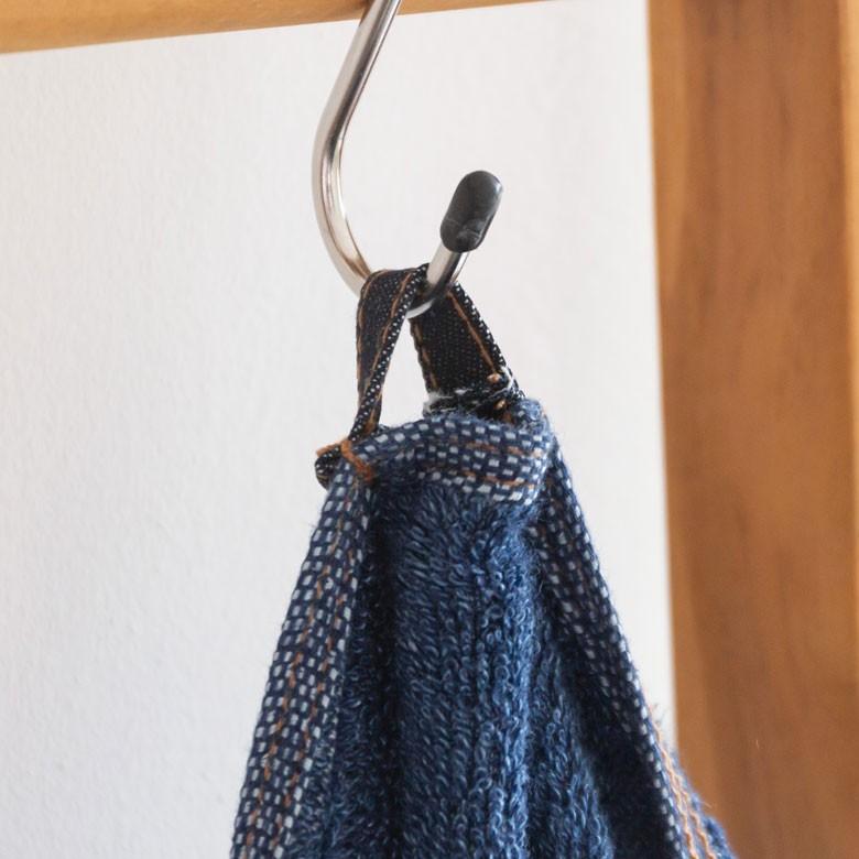 大判バスタオル ふわふわ バスタオル コットン ウォッシュド デニム風 ジーンズ風 ネイビー ブルー ヴィンテージカラー おしゃれ かっこいい 90182 | ブランド登録なし | 10