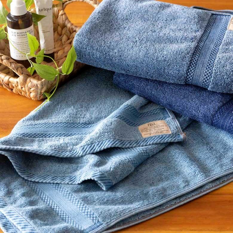バスタオル ふわふわ コットン ウォッシュド デニム風 ジーンズ風 ネイビー ブルー ヴィンテージカラー おしゃれ かっこいい 90183 | ブランド登録なし | 16