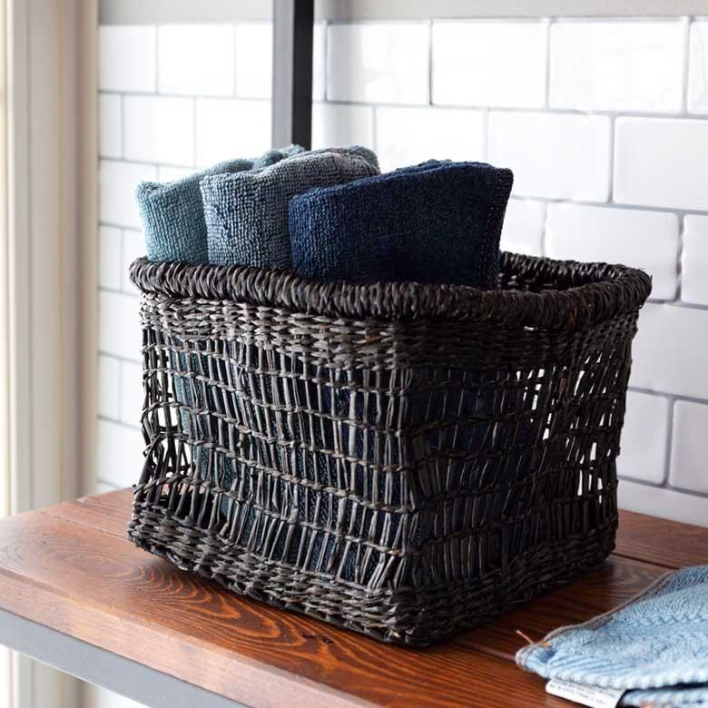 ウォッシュタオル タオル ふわふわ コットン ウォッシュド デニム風 ジーンズ風 ネイビー ブルー ヴィンテージカラー おしゃれ かっこいい 90185 | ブランド登録なし | 13