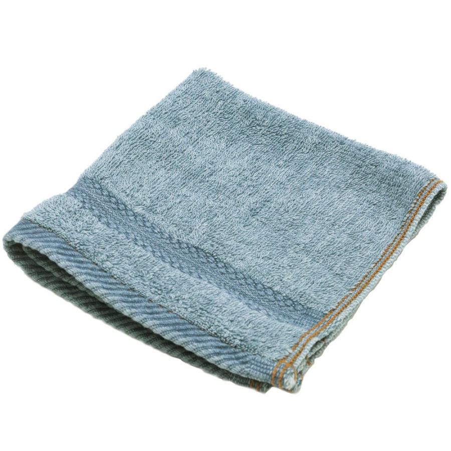 ウォッシュタオル タオル ふわふわ コットン ウォッシュド デニム風 ジーンズ風 ネイビー ブルー ヴィンテージカラー おしゃれ かっこいい 90185 | ブランド登録なし | 18