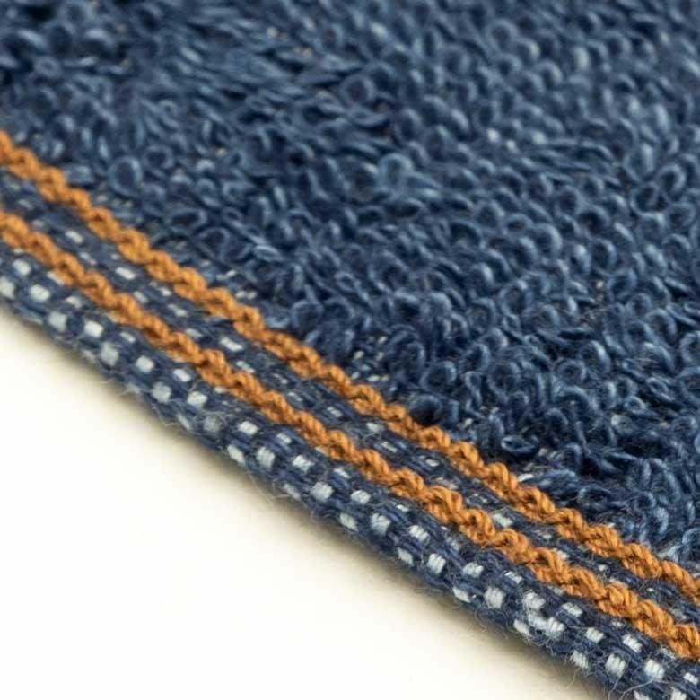 タオルハンカチ タオル ハンカチ ふわふわ コットン ウォッシュド デニム風 ジーンズ風 ネイビー ブルー ヴィンテージカラー おしゃれ かっこいい 90186 | ブランド登録なし | 13