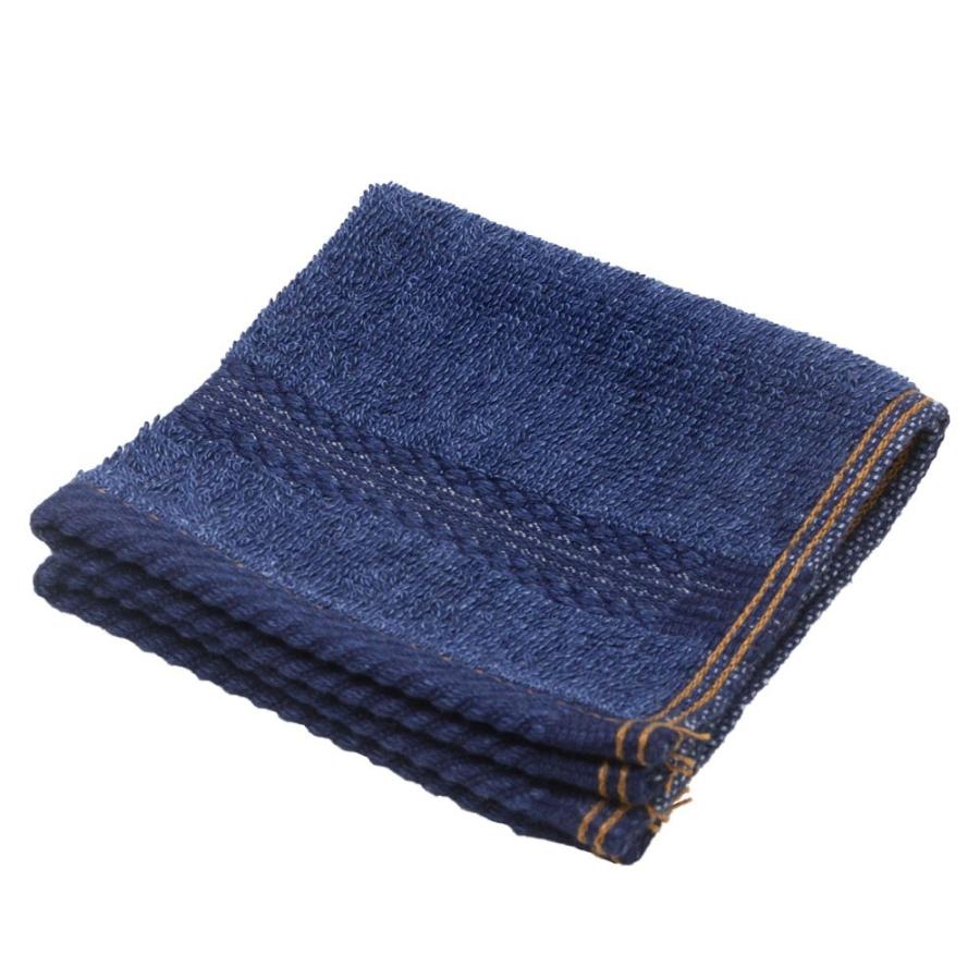 タオルハンカチ タオル ハンカチ ふわふわ コットン ウォッシュド デニム風 ジーンズ風 ネイビー ブルー ヴィンテージカラー おしゃれ かっこいい 90186 | ブランド登録なし | 19