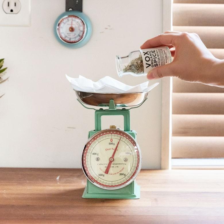 スケール キッチンスケール 上皿はかり アナログ式 キッチン用品 秤 コンパクト ミニ 最大計量500g おしゃれ レトロ クラシカル 90190 | ブランド登録なし | 12