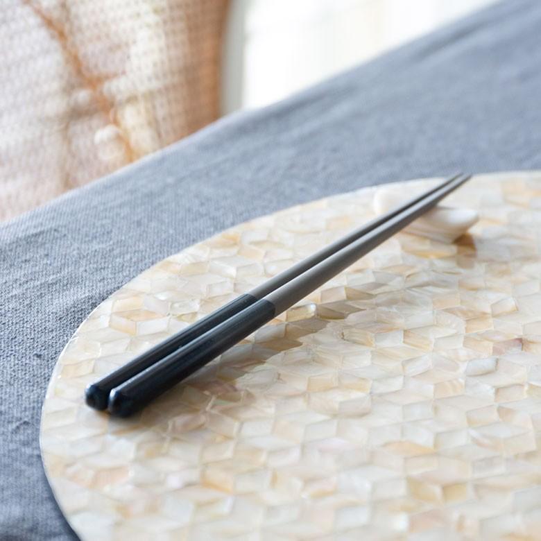 箸 はし 木製 23cm グレー 食洗機 対応 食器洗浄機 天然木 日本製 男女兼用 ユニセックス 個別包装 グラデーション シンプル 先角仕様 プレゼント ギフト 90195 | ブランド登録なし | 16