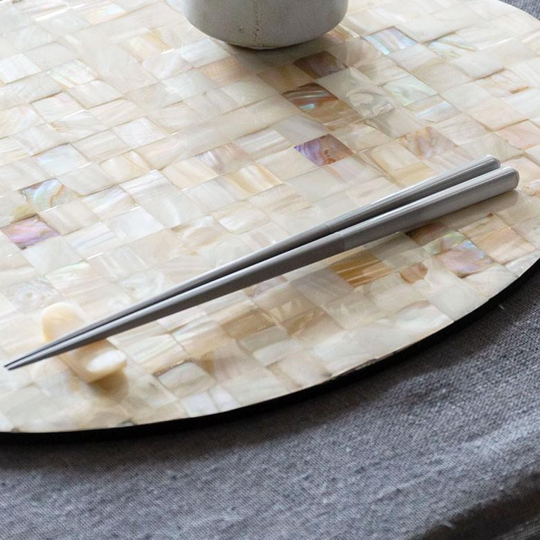 箸 はし 木製 23cm グレー 食洗機 対応 食器洗浄機 天然木 日本製 男女兼用 ユニセックス 個別包装 グラデーション シンプル 先角仕様 プレゼント ギフト 90195 | ブランド登録なし | 14