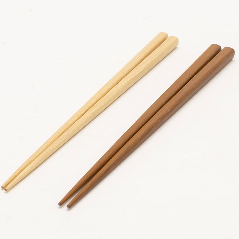 箸 はし 木製 お箸 23.5cm 天然木 日本製 男女兼用 ユニセックス 来客用 ゲスト用 先角仕様 プレゼント ギフト 90198 | ブランド登録なし | 06