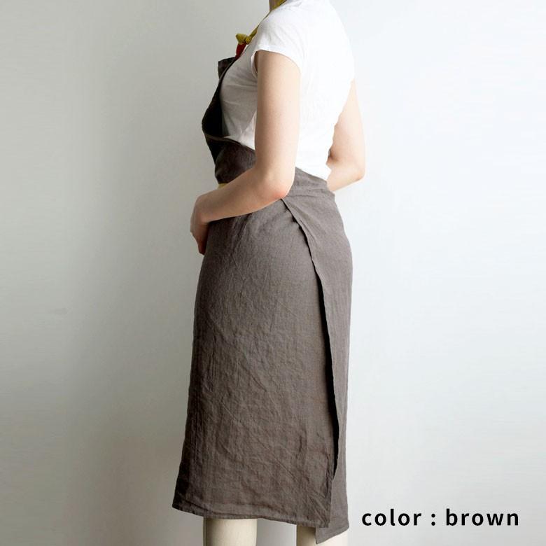 エプロン マノン リネン おしゃれ キッチン雑貨 長め 北欧 約100cm Lino e lina リーノ エ リーナ 90201 | ブランド登録なし | 17