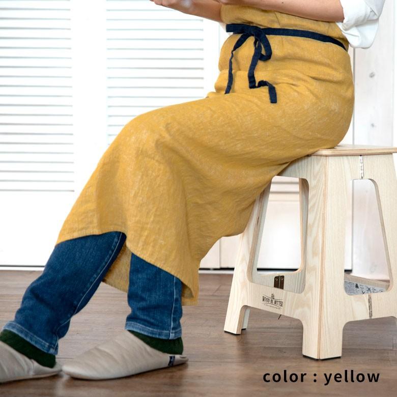 エプロン マノン リネン おしゃれ キッチン雑貨 長め 北欧 約100cm Lino e lina リーノ エ リーナ 90201 | ブランド登録なし | 18